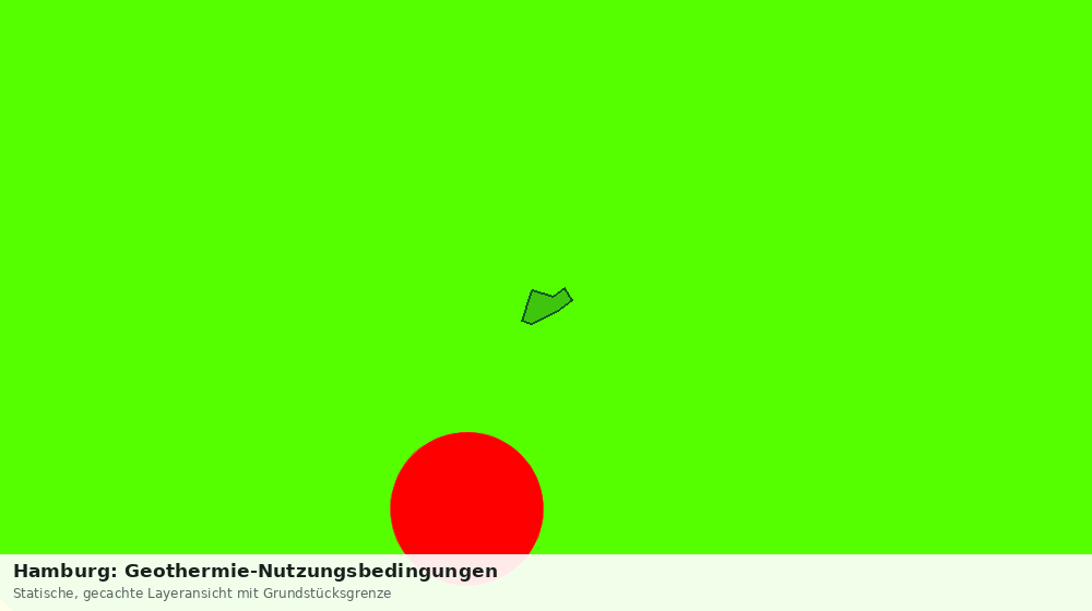 Statische Kartenansicht: Hamburg: Geothermie-Nutzungsbedingungen
