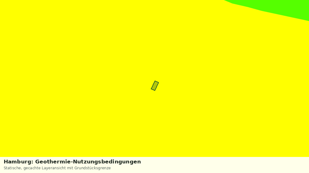 Statische Kartenansicht: Hamburg: Geothermie-Nutzungsbedingungen
