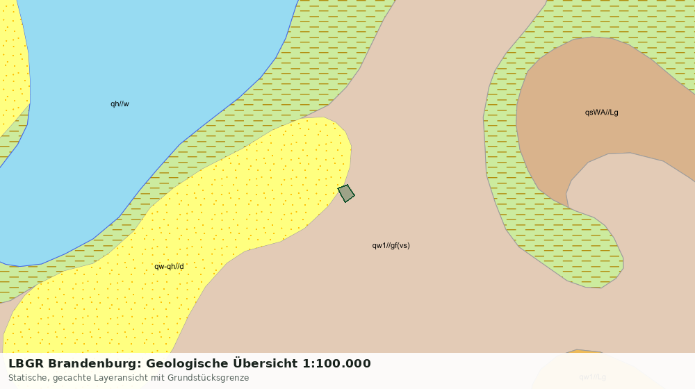 Statische Kartenansicht: LBGR Brandenburg: Geologische Übersicht 1:100.000