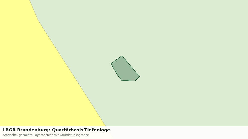 Statische Kartenansicht: LBGR Brandenburg: Quartärbasis-Tiefenlage