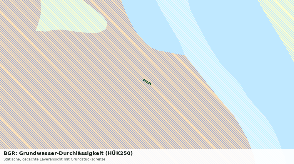 Statische Kartenansicht: BGR: Grundwasser-Durchlässigkeit (HÜK250)