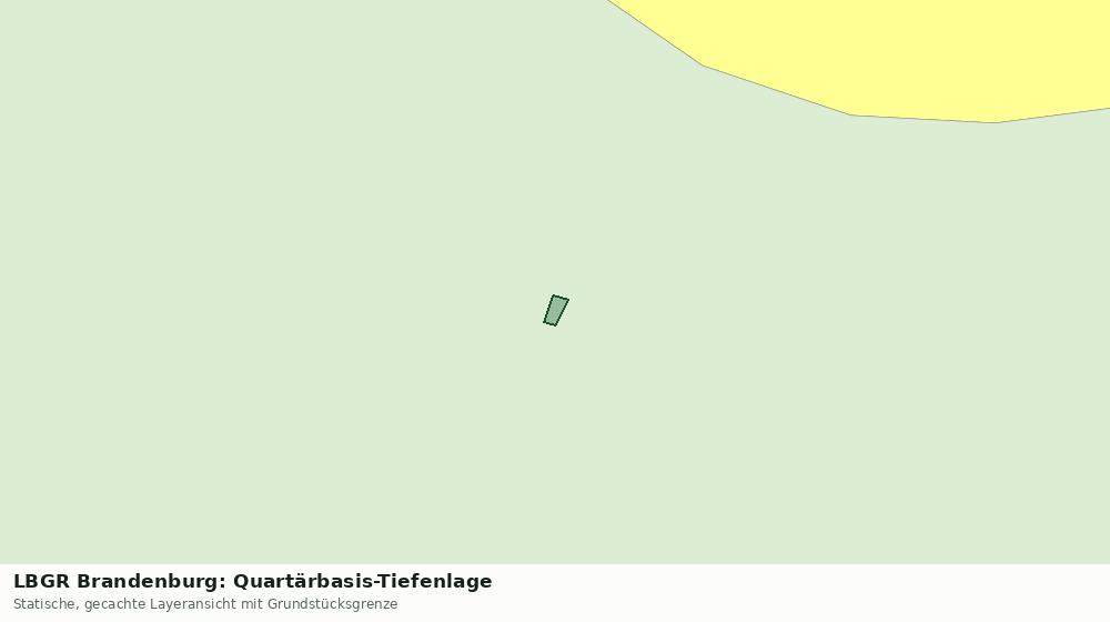 Statische Kartenansicht: LBGR Brandenburg: Quartärbasis-Tiefenlage