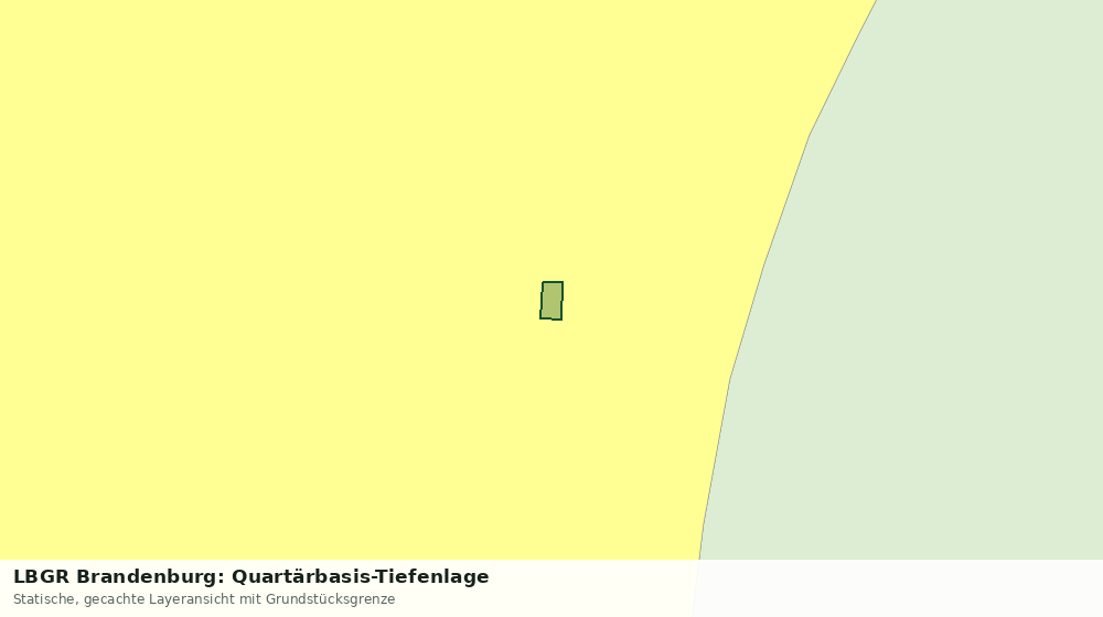 Statische Kartenansicht: LBGR Brandenburg: Quartärbasis-Tiefenlage
