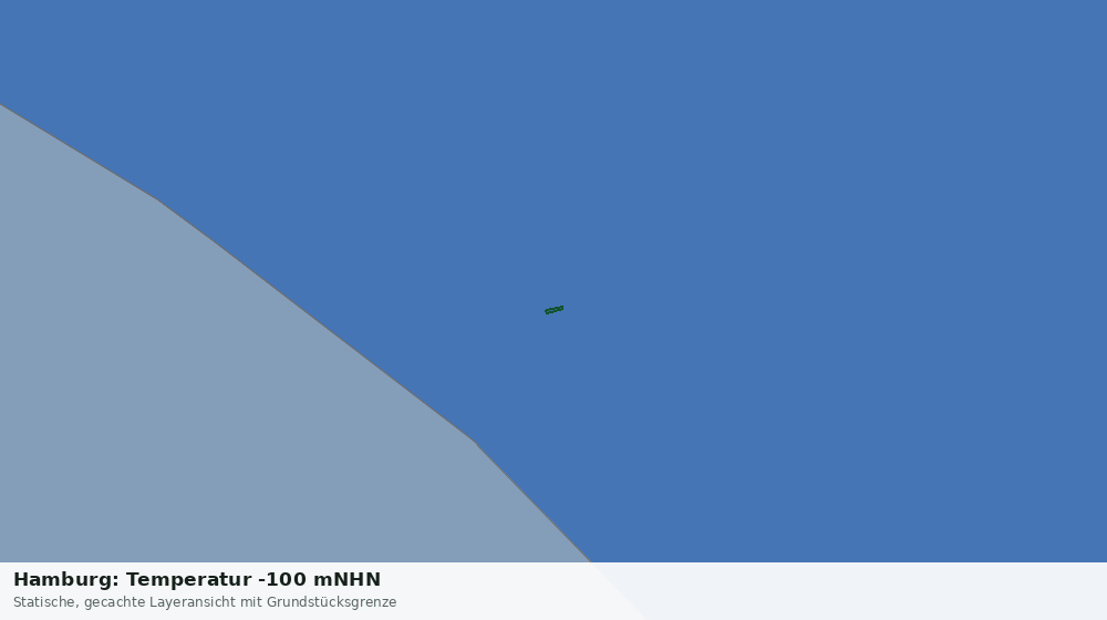 Statische Kartenansicht: Hamburg: Temperatur -100 mNHN