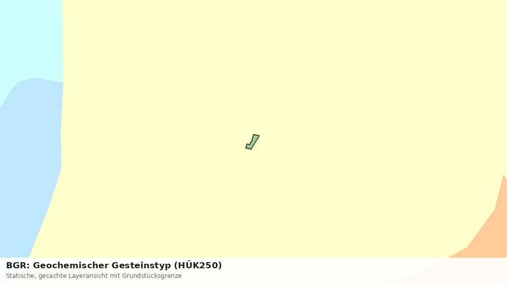 Statische Kartenansicht: BGR: Geochemischer Gesteinstyp (HÜK250)