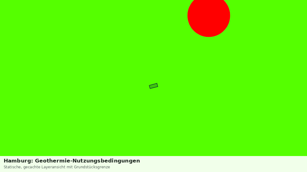 Statische Kartenansicht: Hamburg: Geothermie-Nutzungsbedingungen