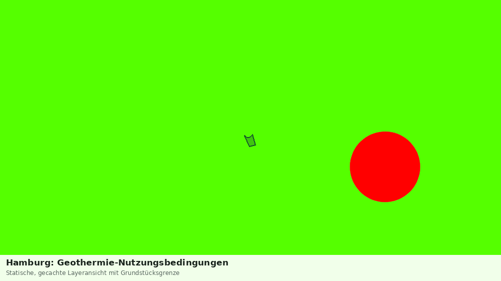Statische Kartenansicht: Hamburg: Geothermie-Nutzungsbedingungen