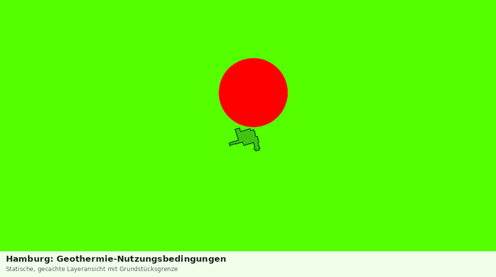 Statische Kartenansicht: Hamburg: Geothermie-Nutzungsbedingungen
