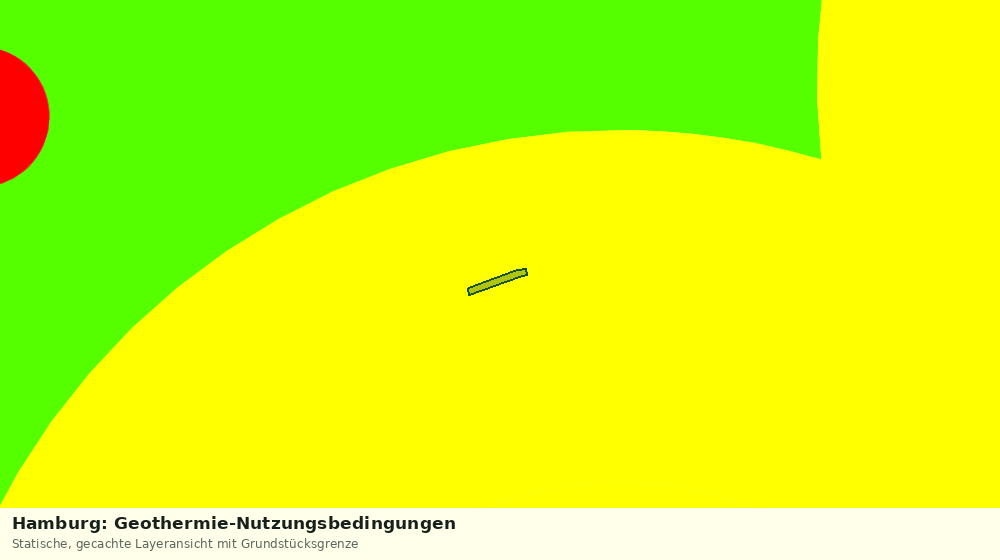 Statische Kartenansicht: Hamburg: Geothermie-Nutzungsbedingungen