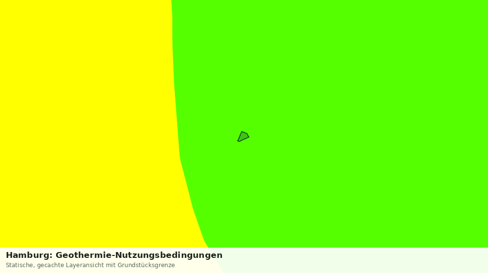 Statische Kartenansicht: Hamburg: Geothermie-Nutzungsbedingungen