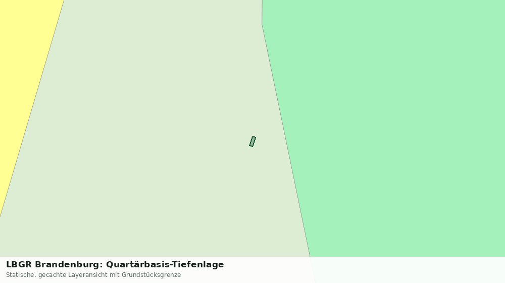Statische Kartenansicht: LBGR Brandenburg: Quartärbasis-Tiefenlage