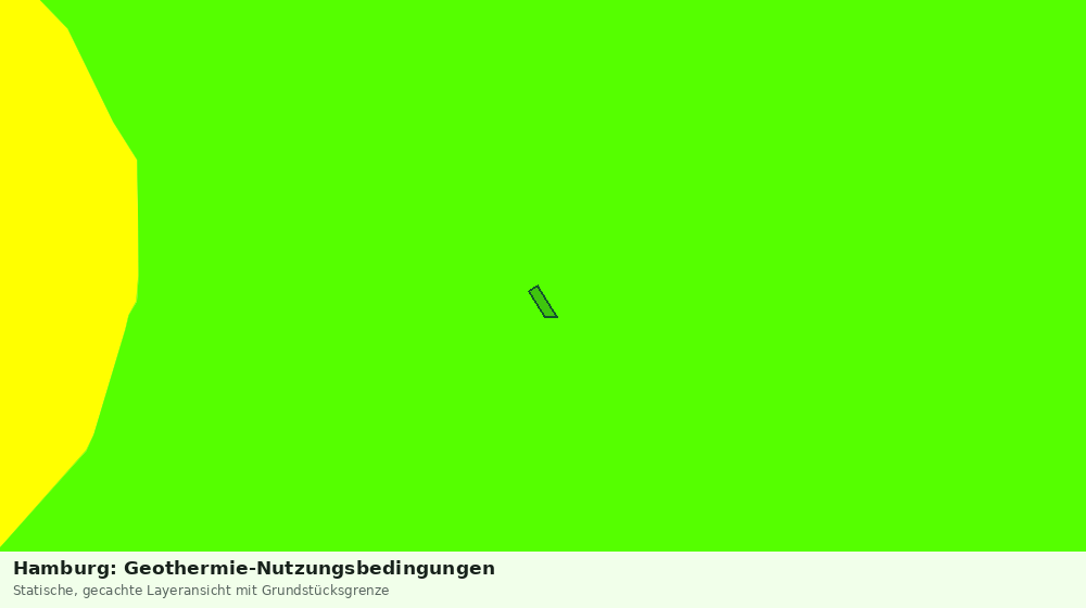 Statische Kartenansicht: Hamburg: Geothermie-Nutzungsbedingungen