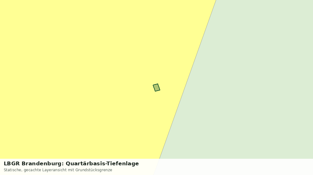Statische Kartenansicht: LBGR Brandenburg: Quartärbasis-Tiefenlage