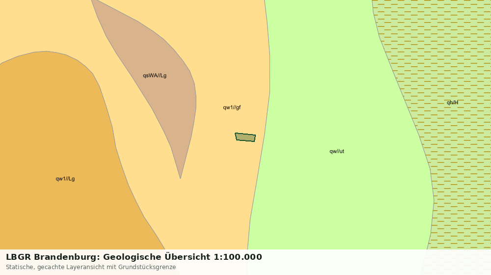 Statische Kartenansicht: LBGR Brandenburg: Geologische Übersicht 1:100.000