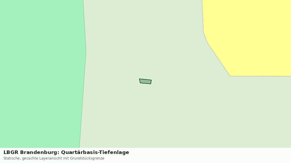 Statische Kartenansicht: LBGR Brandenburg: Quartärbasis-Tiefenlage