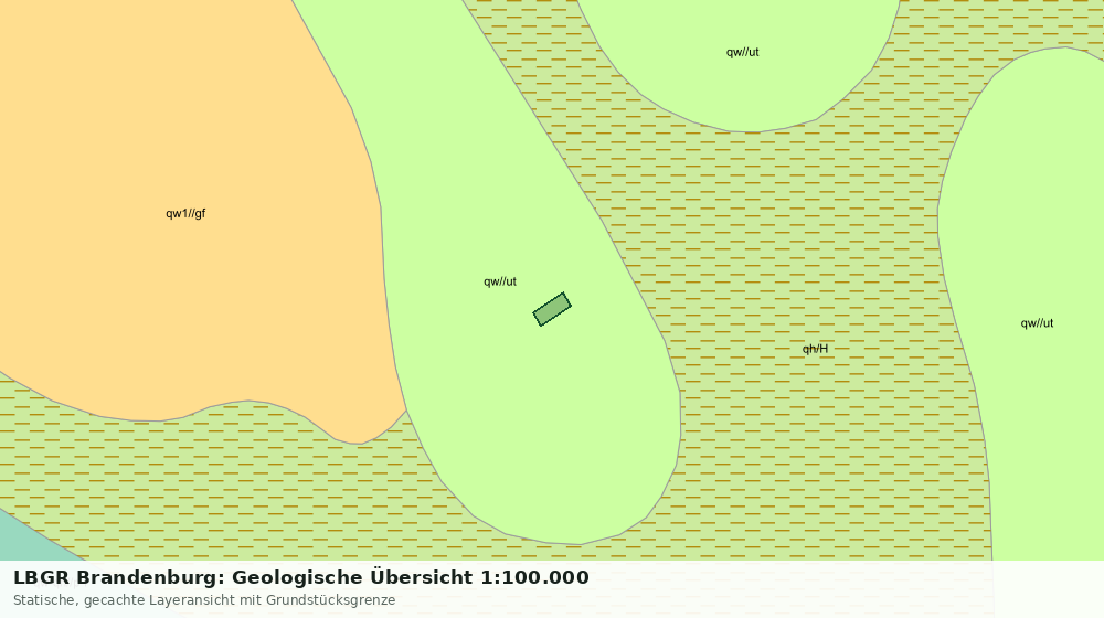 Statische Kartenansicht: LBGR Brandenburg: Geologische Übersicht 1:100.000