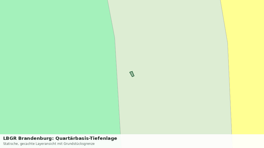 Statische Kartenansicht: LBGR Brandenburg: Quartärbasis-Tiefenlage