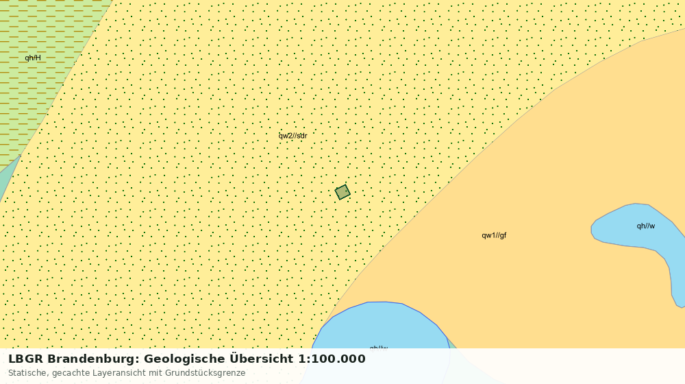 Statische Kartenansicht: LBGR Brandenburg: Geologische Übersicht 1:100.000