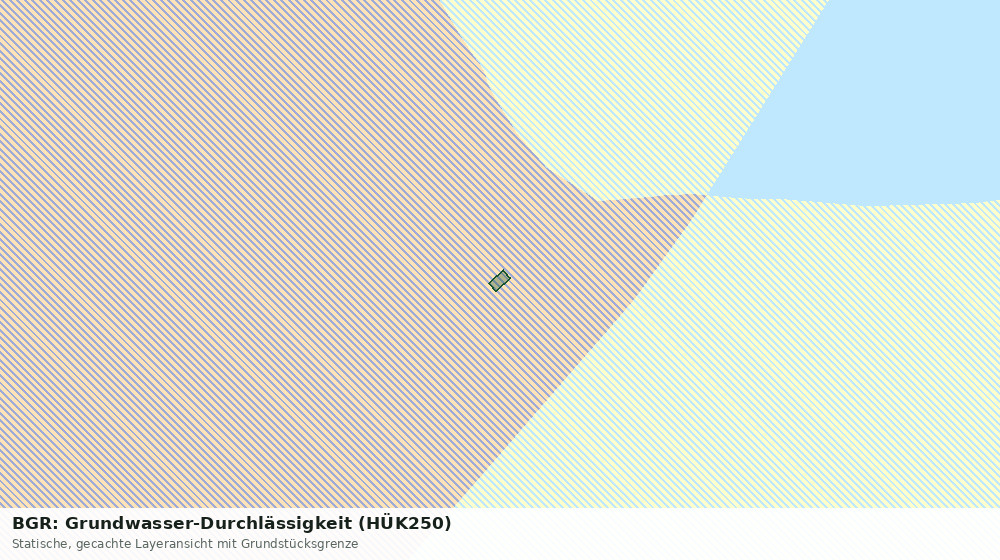 Statische Kartenansicht: BGR: Grundwasser-Durchlässigkeit (HÜK250)