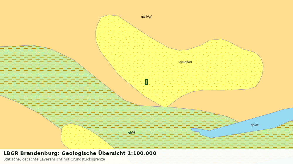 Statische Kartenansicht: LBGR Brandenburg: Geologische Übersicht 1:100.000