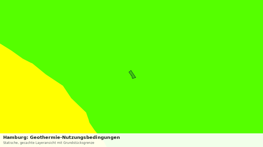 Statische Kartenansicht: Hamburg: Geothermie-Nutzungsbedingungen