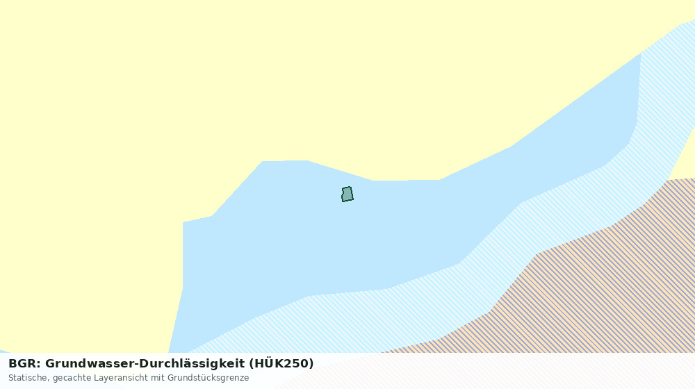 Statische Kartenansicht: BGR: Grundwasser-Durchlässigkeit (HÜK250)