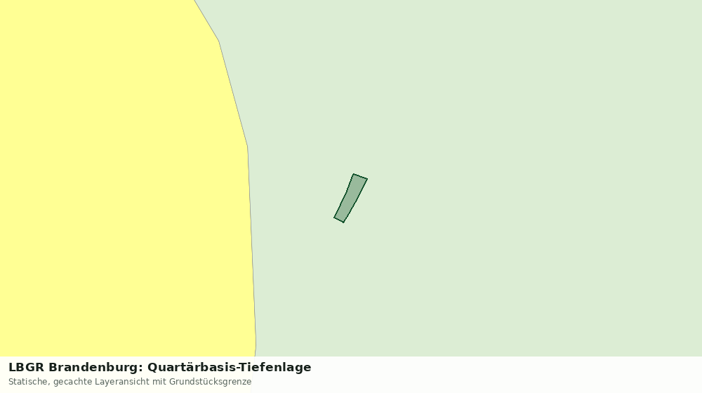 Statische Kartenansicht: LBGR Brandenburg: Quartärbasis-Tiefenlage
