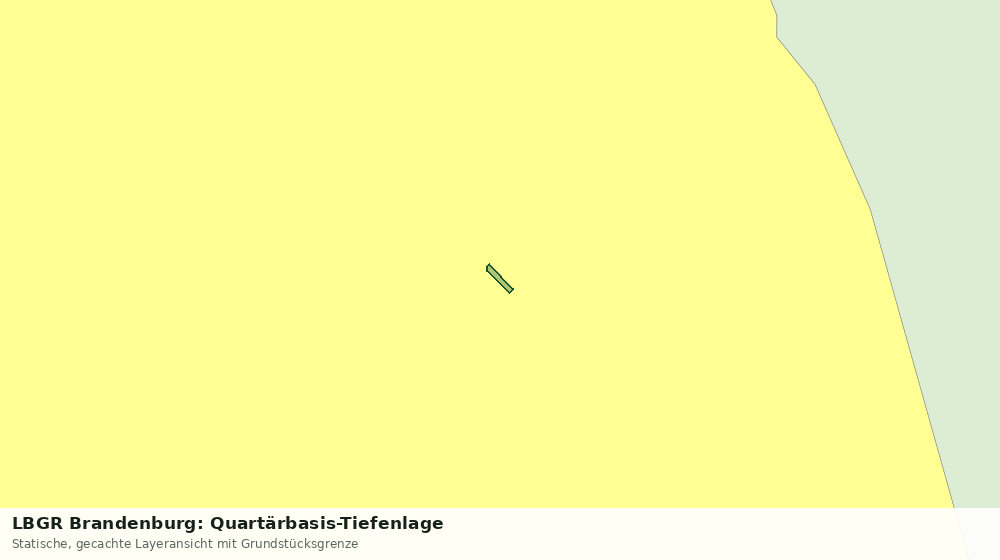Statische Kartenansicht: LBGR Brandenburg: Quartärbasis-Tiefenlage