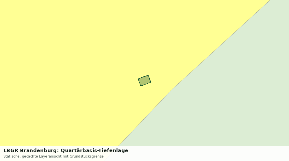 Statische Kartenansicht: LBGR Brandenburg: Quartärbasis-Tiefenlage