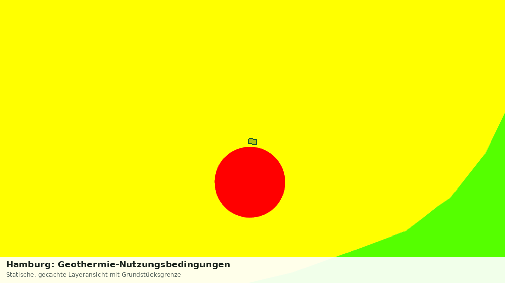 Statische Kartenansicht: Hamburg: Geothermie-Nutzungsbedingungen