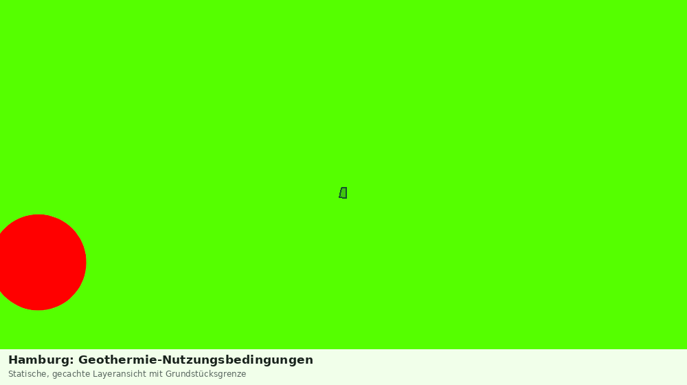 Statische Kartenansicht: Hamburg: Geothermie-Nutzungsbedingungen