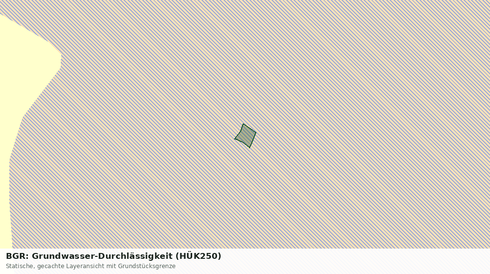 Statische Kartenansicht: BGR: Grundwasser-Durchlässigkeit (HÜK250)