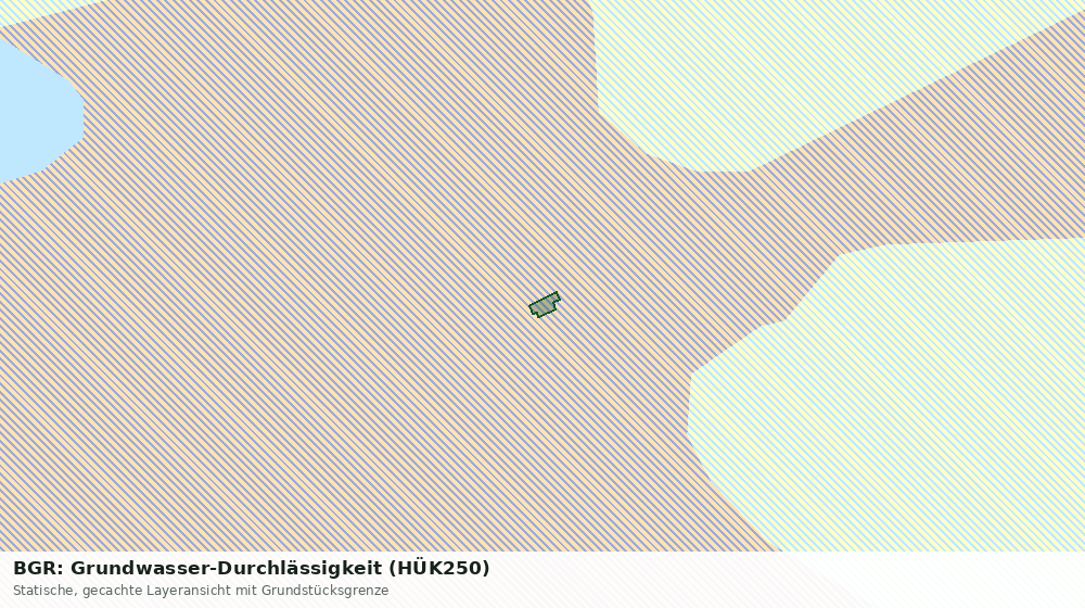 Statische Kartenansicht: BGR: Grundwasser-Durchlässigkeit (HÜK250)