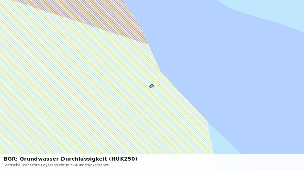 Statische Kartenansicht: BGR: Grundwasser-Durchlässigkeit (HÜK250)