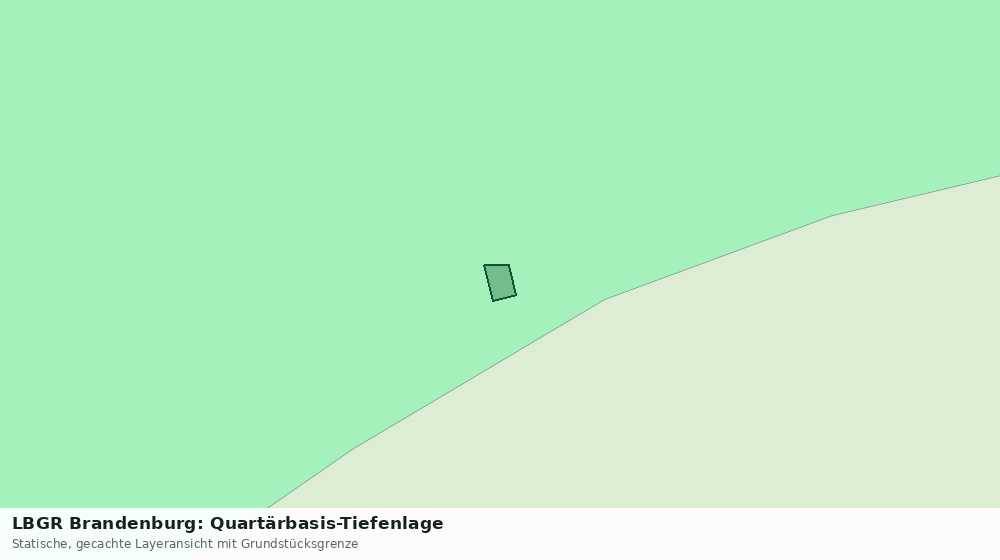 Statische Kartenansicht: LBGR Brandenburg: Quartärbasis-Tiefenlage