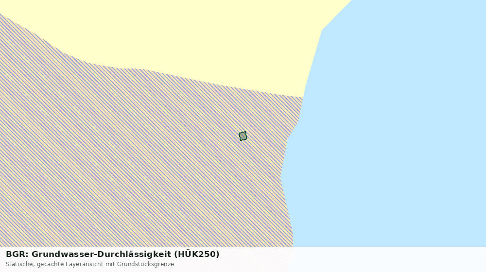 Statische Kartenansicht: BGR: Grundwasser-Durchlässigkeit (HÜK250)