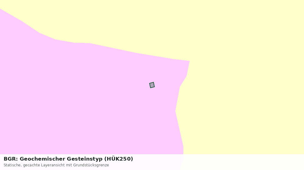 Statische Kartenansicht: BGR: Geochemischer Gesteinstyp (HÜK250)