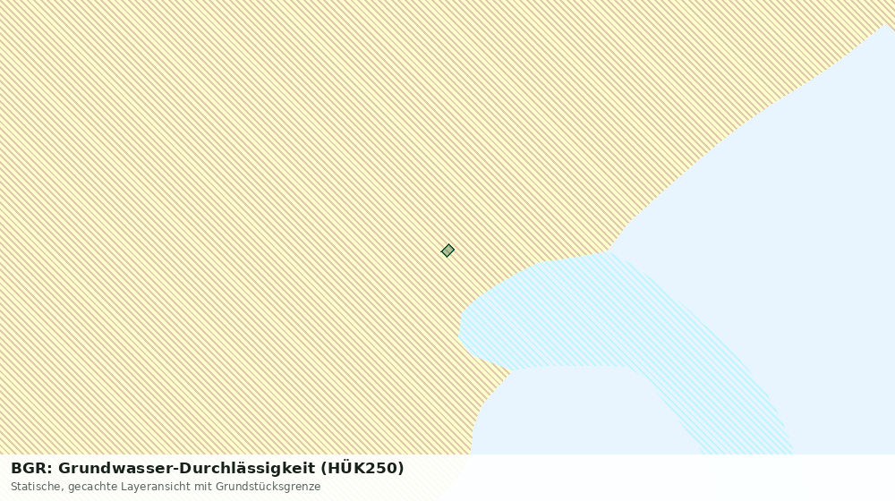 Statische Kartenansicht: BGR: Grundwasser-Durchlässigkeit (HÜK250)