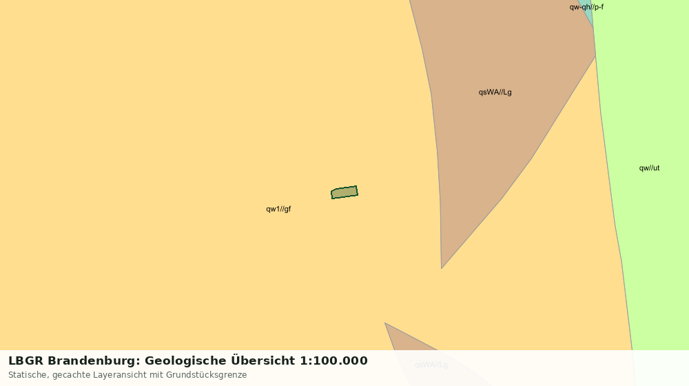 Statische Kartenansicht: LBGR Brandenburg: Geologische Übersicht 1:100.000