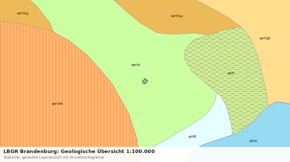 Statische Kartenansicht: LBGR Brandenburg: Geologische Übersicht 1:100.000