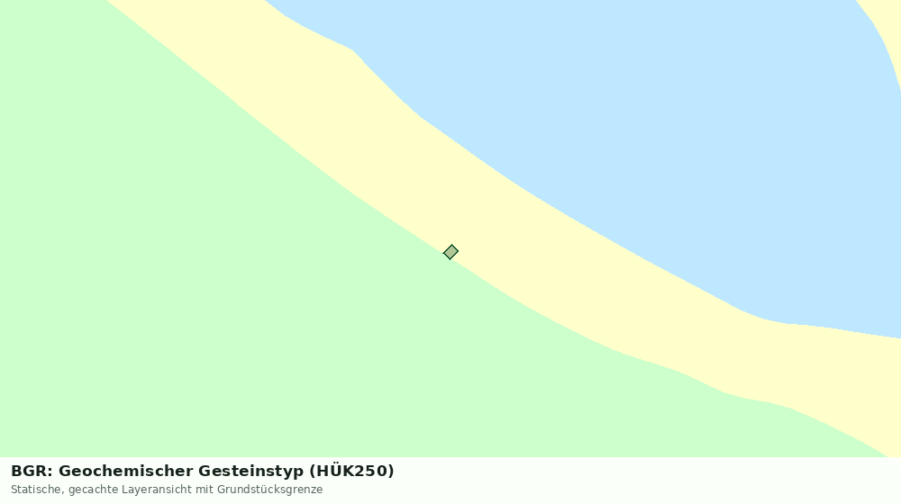 Statische Kartenansicht: BGR: Geochemischer Gesteinstyp (HÜK250)