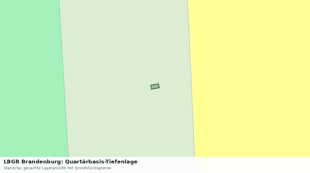 Statische Kartenansicht: LBGR Brandenburg: Quartärbasis-Tiefenlage