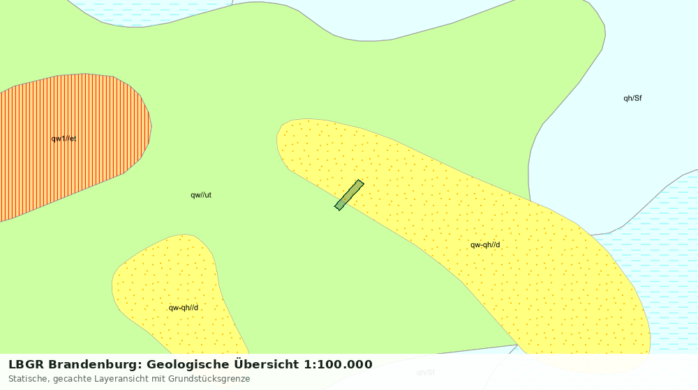Statische Kartenansicht: LBGR Brandenburg: Geologische Übersicht 1:100.000