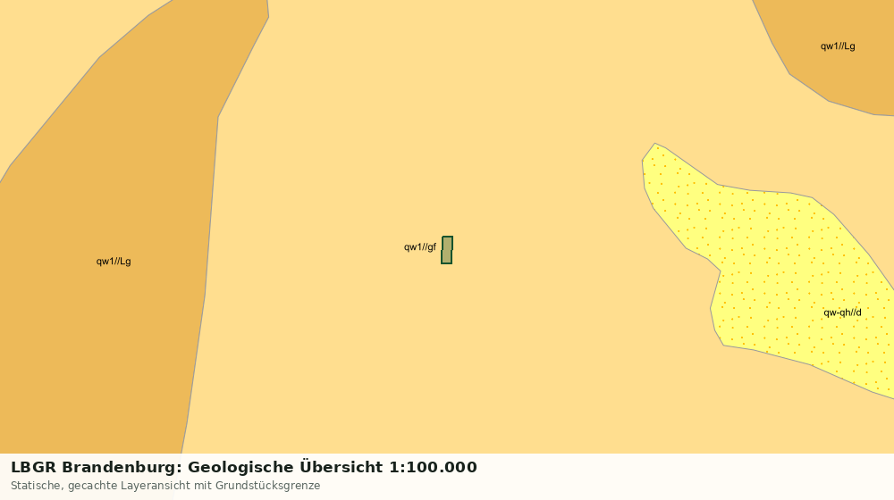 Statische Kartenansicht: LBGR Brandenburg: Geologische Übersicht 1:100.000