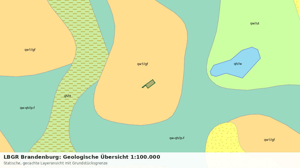 Statische Kartenansicht: LBGR Brandenburg: Geologische Übersicht 1:100.000