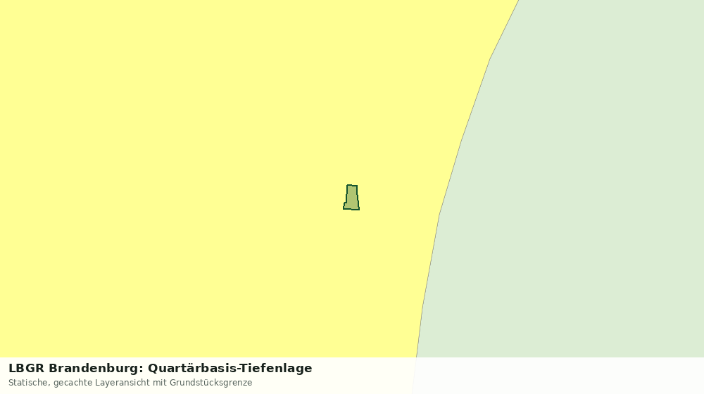 Statische Kartenansicht: LBGR Brandenburg: Quartärbasis-Tiefenlage
