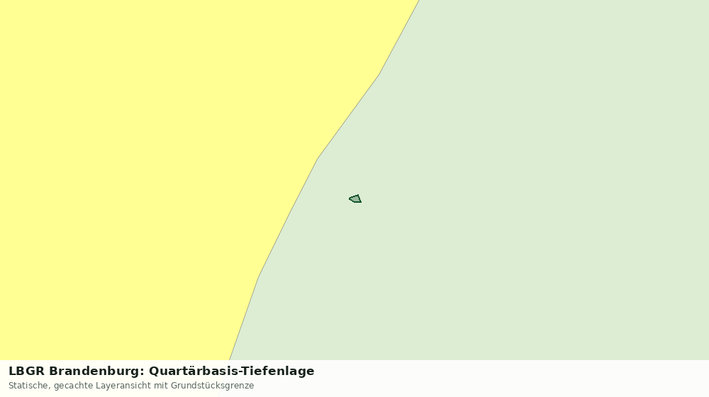 Statische Kartenansicht: LBGR Brandenburg: Quartärbasis-Tiefenlage