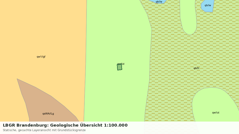 Statische Kartenansicht: LBGR Brandenburg: Geologische Übersicht 1:100.000