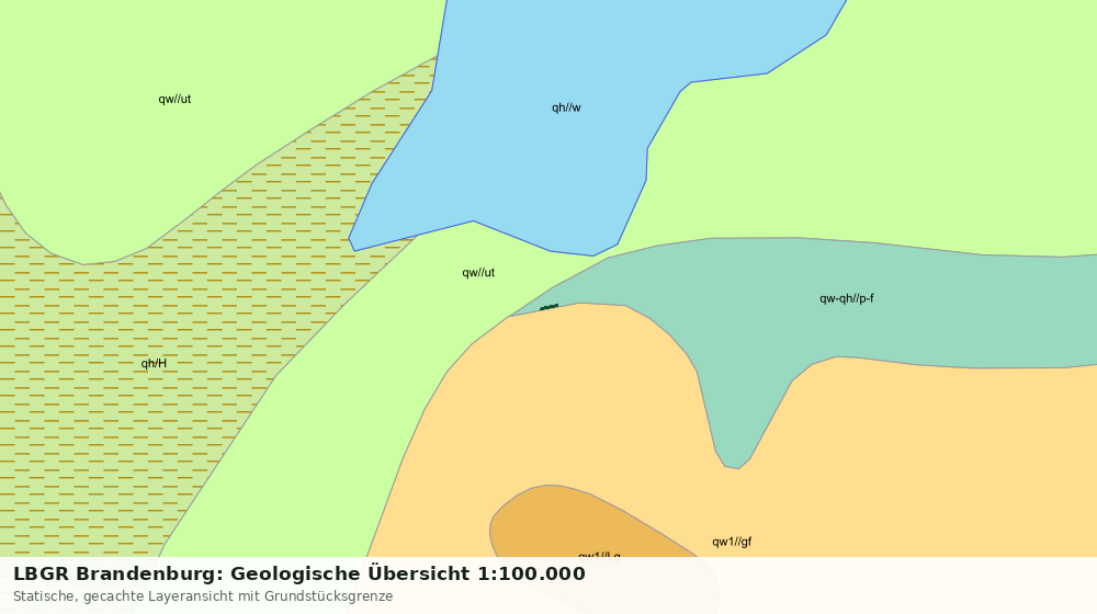 Statische Kartenansicht: LBGR Brandenburg: Geologische Übersicht 1:100.000
