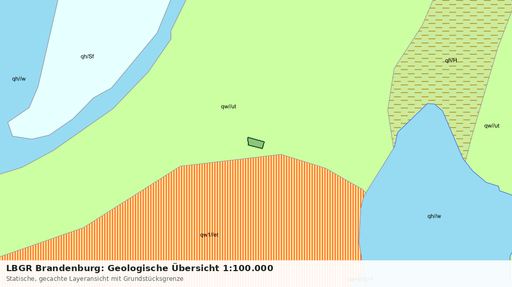 Statische Kartenansicht: LBGR Brandenburg: Geologische Übersicht 1:100.000
